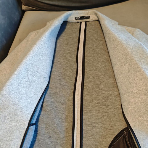 Zara gray coat long line like new, size XS