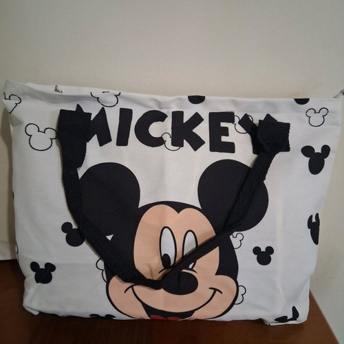 Shoulder bag new black and white with Mickey