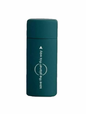 Rubber pocket ashtray Champ green new