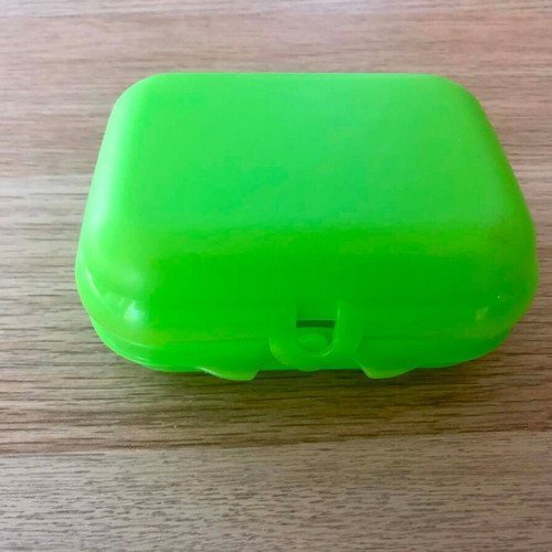 Tupperware To Go Mini Twin lunch box used, green