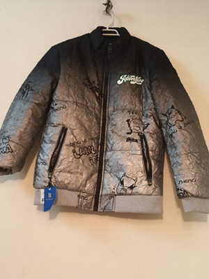 Men's jacket new gray silver size L