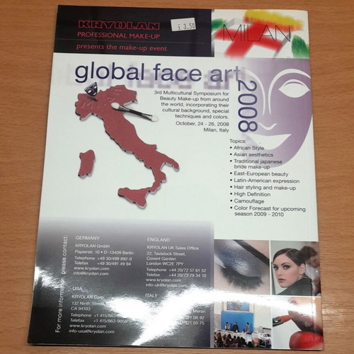 Make-up International magazines by Kryolan like new, pack of 2 (2006 & 2008)