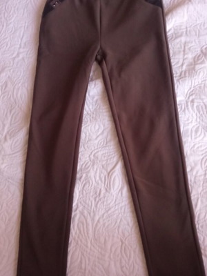 Γυναικείο παντελόνι καφέ αφόρετο, Small/Medium