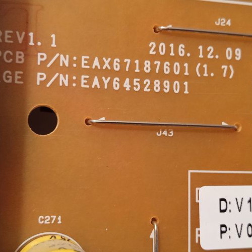 LG power supply LGP4955-17UL6 used for LG 49SJ810V