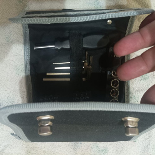 Tool set like new with sockets, Allen keys, and screwdrivers in case