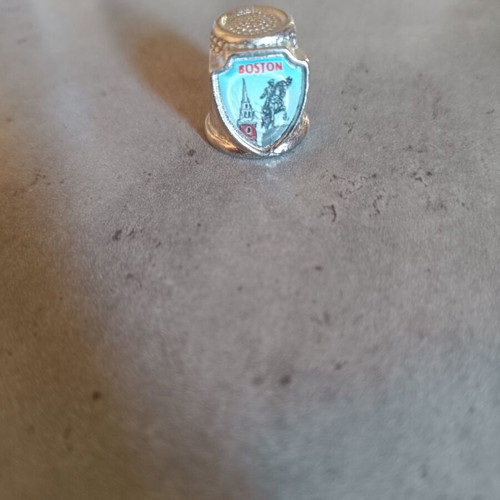 Sewing thimble souvenir from Boston new
