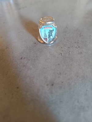 Sewing thimble souvenir from Boston new