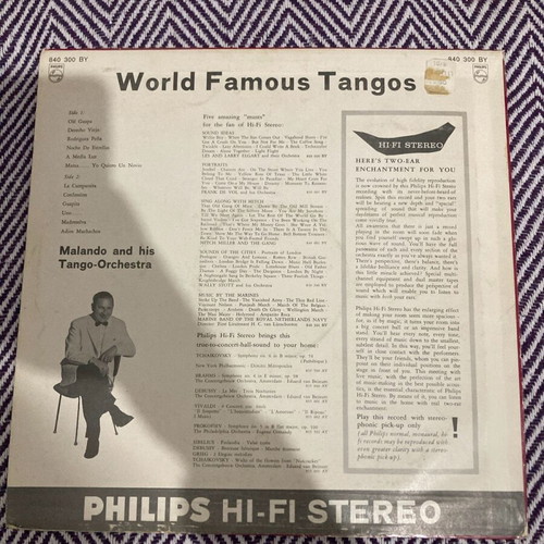 World Famous Tangos vinyl used, classical music