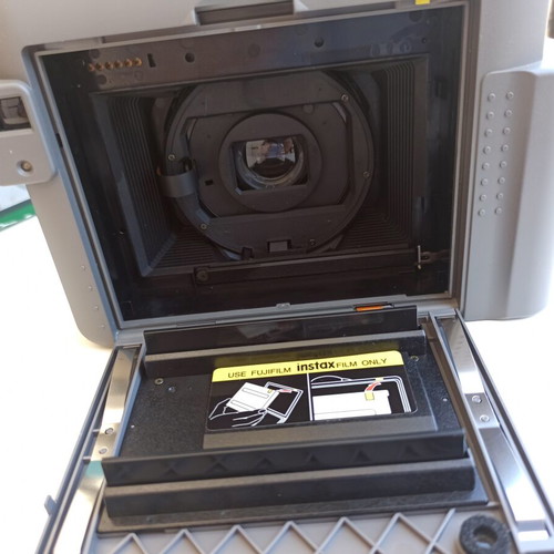 Fujifilm Instax 500AF camera used with autofocus lens