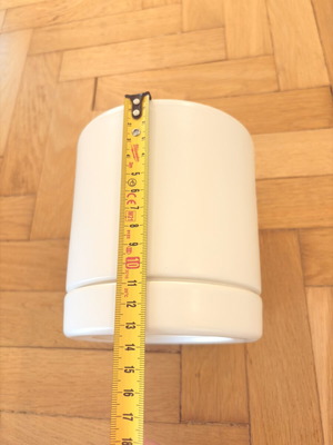 White Ikea flowerpot