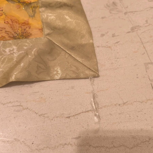 Polyester table runners set used, 3 pieces
