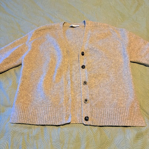Zara cardigan used, warm, grey, loose fit, size S