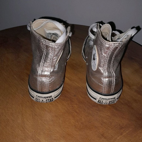 Converse All Star silver boots shoes like new