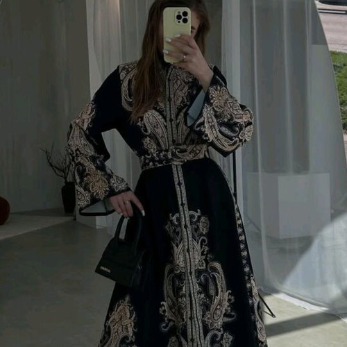 Dress large like new, black and white
