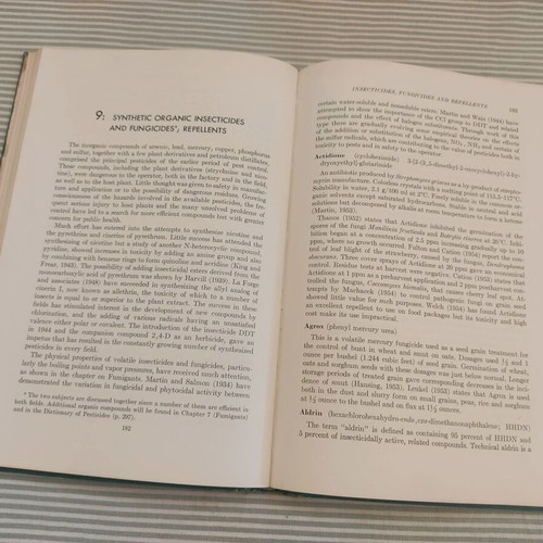 Chemistry and Uses of Pesticides book used, 1956, Elmer Ralph de Ong