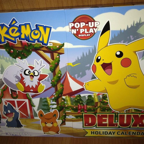 Pokemon 2025 Deluxe Holiday Calendar with 18 figures new