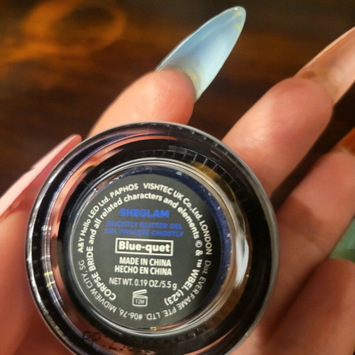Sheglam x Corpse Bride liquid eyeshadow blue-quet like new