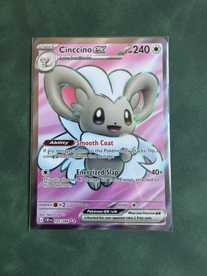 Cinccino ex Pokémon TCG Chaos Rising Ultra Rare card new