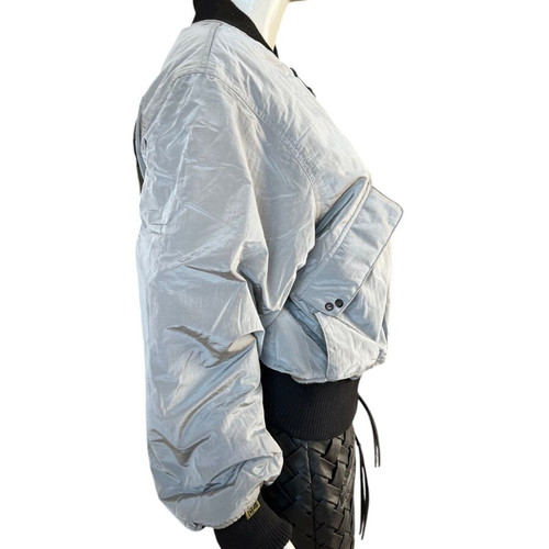 Women's bomber jacket new, size XS, gray color