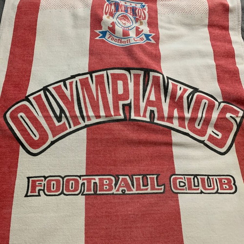 Olympiakos 1997 towel used, authentic, clean 1.40x72 cm