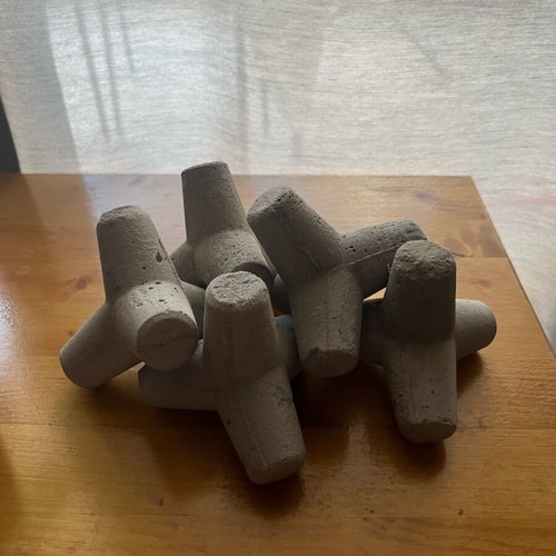 Concrete tetrapod miniature new for decoration or model