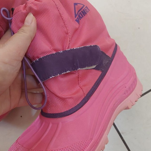 Mc Kinley snow boots used, size 35/36, pink and purple