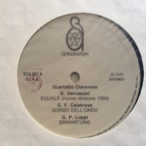 Quartetto Claravoce classical music record used