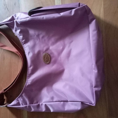 Longchamp Pliage υφασμάτινη τσάντα χιαστί καινούρια, μωβ