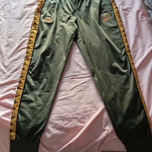 Kappa x Lex tracksuit set, green and yellow, size L