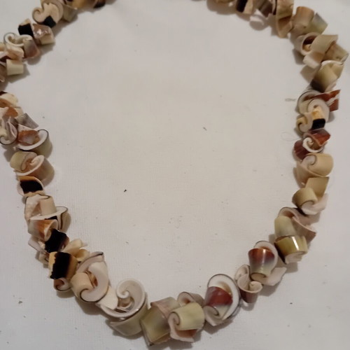 Necklace handmade from natural shells like new