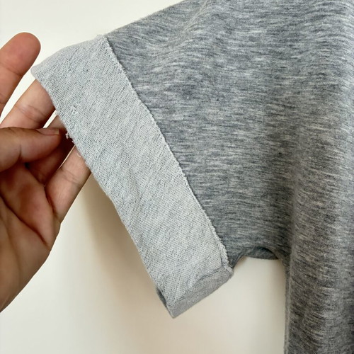 BSB Vintage Y2K Heather Gray Pleated Top Small, like new