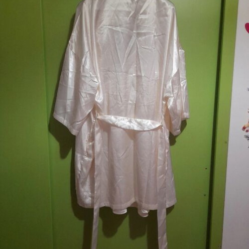 Satin bathrobe and nightgown like new