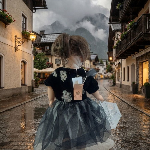 Two in a Castle baby festive dress 24M, velvet with tulle skirt