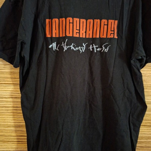 Danger Angel band t-shirt used, size Large, black