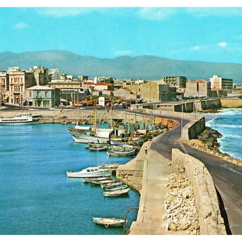 Collectible postcards used, pack of 9, Crete 1970-80