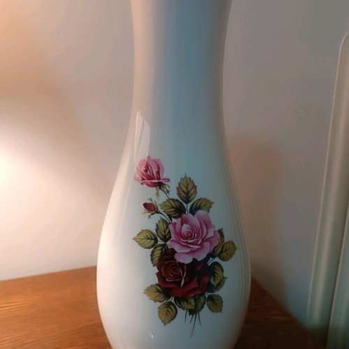 Porcelain vase new, romantic style from the 1970s