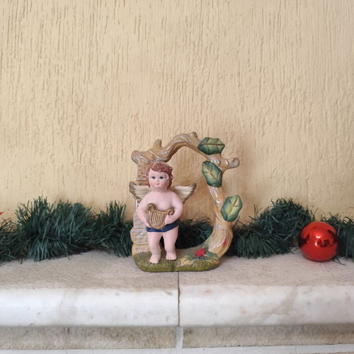 Christmas decoration set used, includes candle basket 17cm