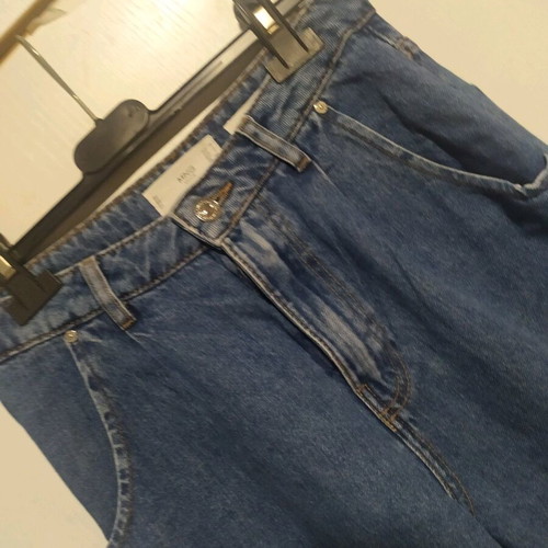 Mango Τζιν τύπου boyfriend νούμερο 36 σαν καινούργιο, μπλε, loose