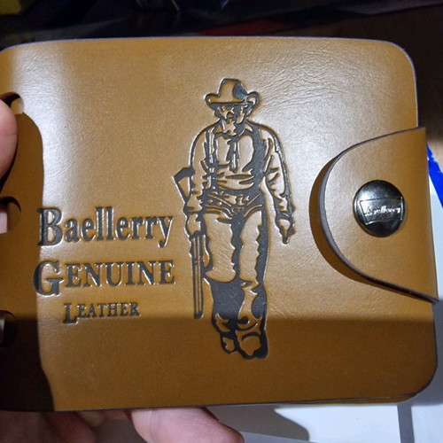 Baellerry genuine leather wallet used