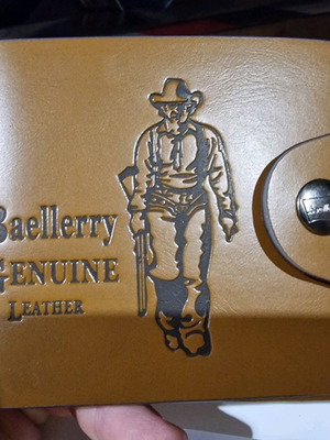 Baellerry genuine leather wallet used