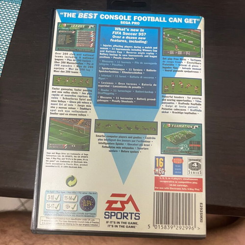 FIFA 95 Sega Mega Drive game used