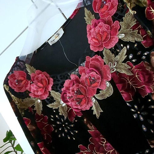 Velvet dress-tunic new, multicolor, size L