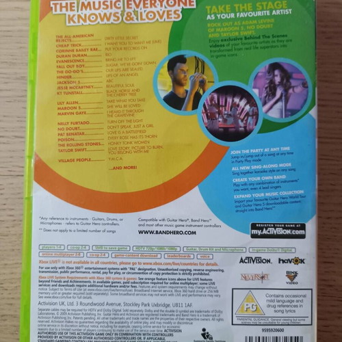 Band Hero Xbox 360 used