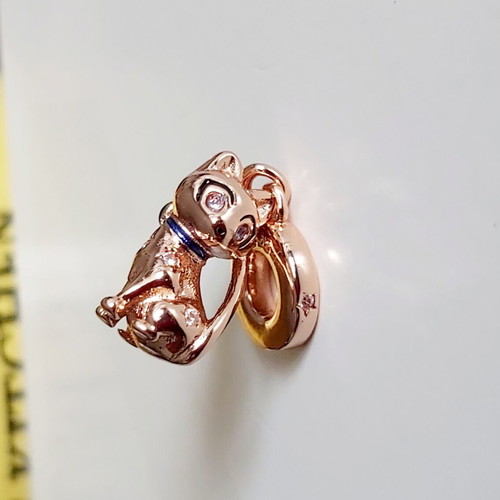 Silver talisman S925 test in pink shade.