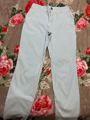 H&M pants like new, white and blue, size XS