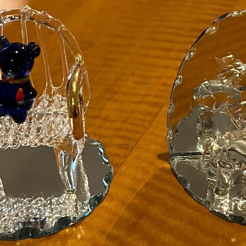 Decorative figurines used, set of 2 pieces