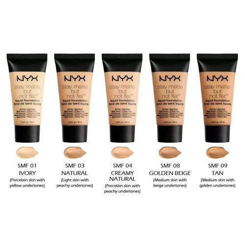 Nyx foundation used, shade TAN, liquid matte