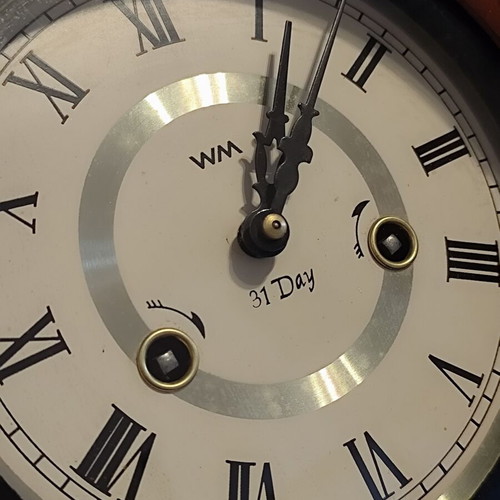 WM Widdop 31 Day Regulator Wooden Wall Clock like new