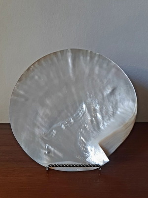 Διακοσμητικό πιάτο όστρακο mother of pearl 19,5 εκ. σαν καινούργιο