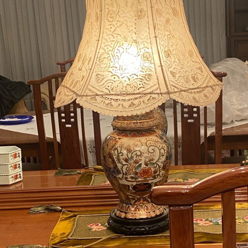 Japanese table lamp used